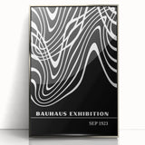 Bohemian Wall Art | Abstract Bauhaus Flowing Lines Canvas | Eclectic Print