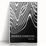 Bohemian Wall Art | Abstract Bauhaus Flowing Lines Canvas | Eclectic Print