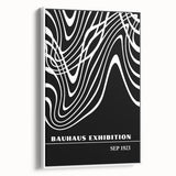 Bohemian Wall Art | Abstract Bauhaus Flowing Lines Canvas | Eclectic Print