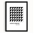 Bohemian Wall Art | Bauhaus Geometric Triangles Boho Canvas | Eclectic Print