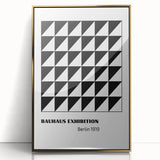 Bohemian Wall Art | Bauhaus Geometric Triangles Boho Canvas | Eclectic Print