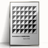 Bohemian Wall Art | Bauhaus Geometric Triangles Boho Canvas | Eclectic Print