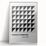 Bohemian Wall Art | Bauhaus Geometric Triangles Boho Canvas | Eclectic Print