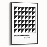 Bohemian Wall Art | Bauhaus Geometric Triangles Boho Canvas | Eclectic Print