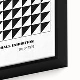 Bohemian Wall Art | Bauhaus Geometric Triangles Boho Canvas | Eclectic Print