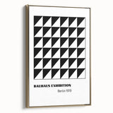 Bohemian Wall Art | Bauhaus Geometric Triangles Boho Canvas | Eclectic Print
