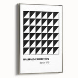 Bohemian Wall Art | Bauhaus Geometric Triangles Boho Canvas | Eclectic Print