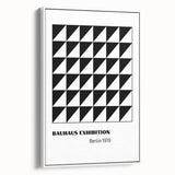 Bohemian Wall Art | Bauhaus Geometric Triangles Boho Canvas | Eclectic Print