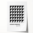 Bohemian Wall Art | Bauhaus Geometric Triangles Boho Canvas | Eclectic Print