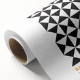 Bohemian Wall Art | Bauhaus Geometric Black & White Canvas | Eclectic Print