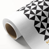 Bohemian Wall Art | Bauhaus Geometric Black & White Canvas | Eclectic Print