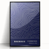 Bohemian Wall Art | Bauhaus Exhibition 1923 Boho Canvas | Flowing Line Art