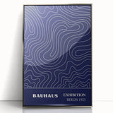 Bohemian Wall Art | Bauhaus Exhibition 1923 Boho Canvas | Flowing Line Art