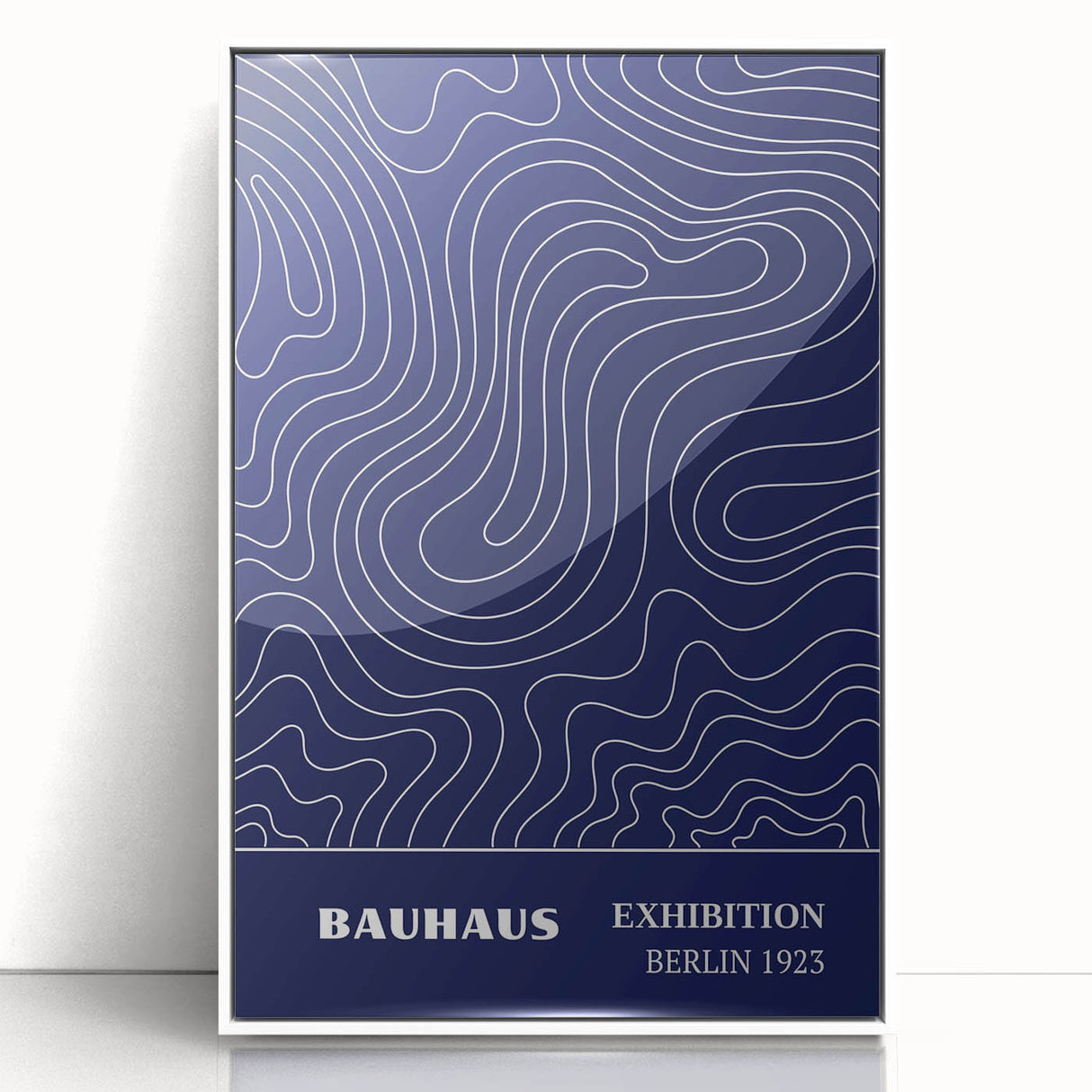 Bohemian Wall Art | Bauhaus Exhibition 1923 Boho Canvas | Flowing Line Art