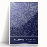 Bohemian Wall Art | Bauhaus Exhibition 1923 Boho Canvas | Flowing Line Art