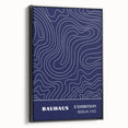 Bohemian Wall Art | Bauhaus Exhibition 1923 Boho Canvas | Flowing Line Art