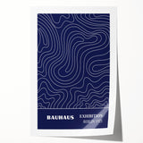 Bohemian Wall Art | Bauhaus Exhibition 1923 Boho Canvas | Flowing Line Art