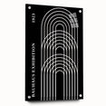 Bohemian Wall Art | Bauhaus Arched Lines Boho Canvas | Eclectic Print