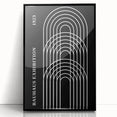 Bohemian Wall Art | Bauhaus Arched Lines Boho Canvas | Eclectic Print