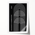 Bohemian Wall Art | Bauhaus Arched Lines Boho Canvas | Eclectic Print