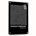 Bohemian Wall Art | Bauhaus Wavy Line Square Boho Canvas | Eclectic Print