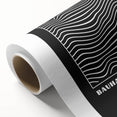 Bohemian Wall Art | Bauhaus Wavy Line Square Boho Canvas | Eclectic Print
