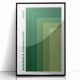 Bohemian Wall Art | Bauhaus Green Gradient Canvas | Eclectic Art Print