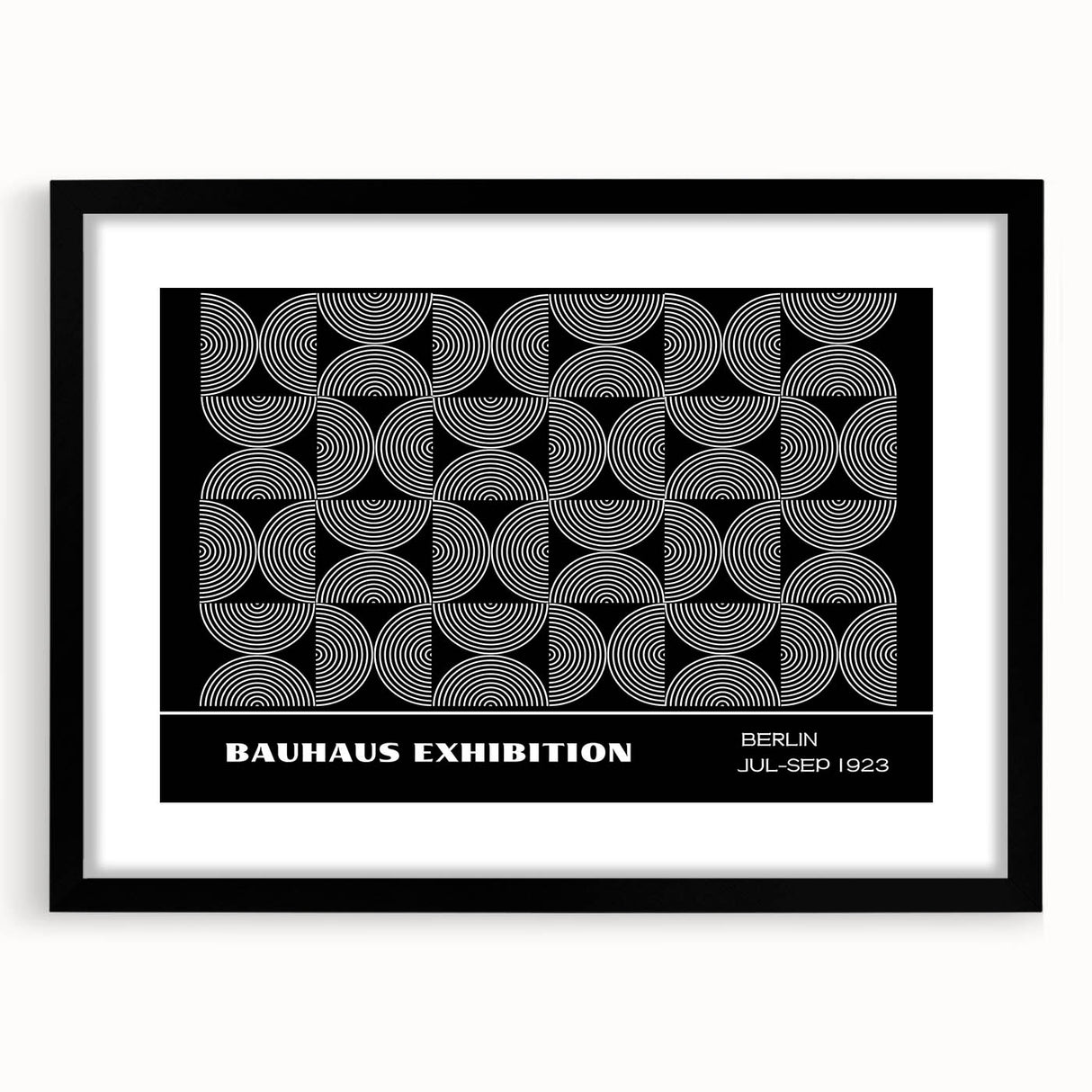 Bohemian Wall Art | Modern Monochrome Circular Boho Canvas Print