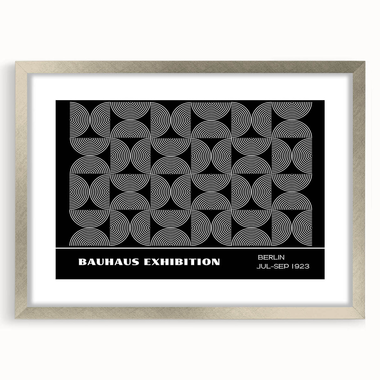 Bohemian Wall Art | Modern Monochrome Circular Boho Canvas Print