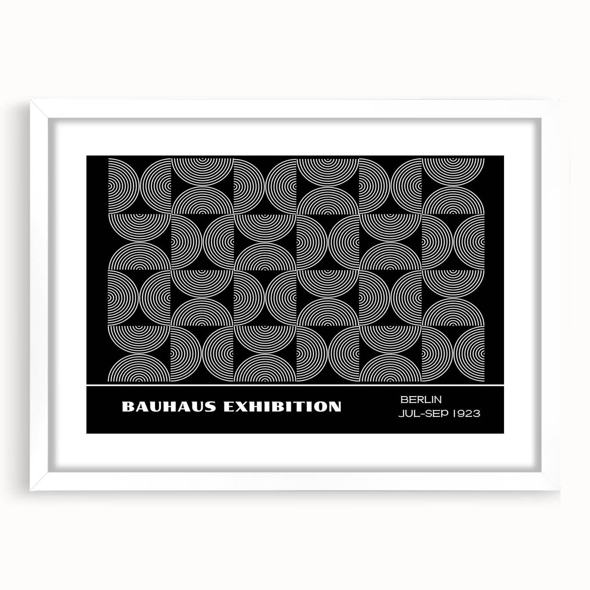 Bohemian Wall Art | Modern Monochrome Circular Boho Canvas Print