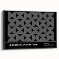 Bohemian Wall Art | Modern Monochrome Circular Boho Canvas Print