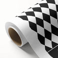 Bohemian Wall Art | Bold Black & White Harlequin Boho Canvas Print
