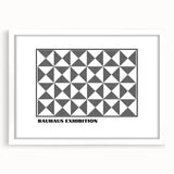 Bohemian Wall Art | Black & White Geometric Boho Canvas Print