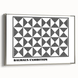 Bohemian Wall Art | Black & White Geometric Boho Canvas Print