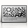Bohemian Wall Art | Black & White Circular Geometric Boho Canvas Print
