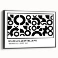 Bohemian Wall Art | Black & White Circular Geometric Boho Canvas Print