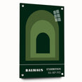 Bohemian Wall Art | Bauhaus Green Arch Gradient Canvas | Eclectic Print