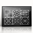 Bohemian Wall Art | Intricate Black & White Geometric Boho Canvas Print