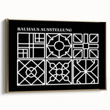 Bohemian Wall Art | Intricate Black & White Geometric Boho Canvas Print