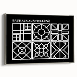 Bohemian Wall Art | Intricate Black & White Geometric Boho Canvas Print