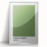 Bohemian Wall Art | Forest Green Minimalist Print | Boho Decor Canvas
