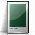 Bohemian Wall Art | Dark Green Abstract Print | Boho Decor Canvas