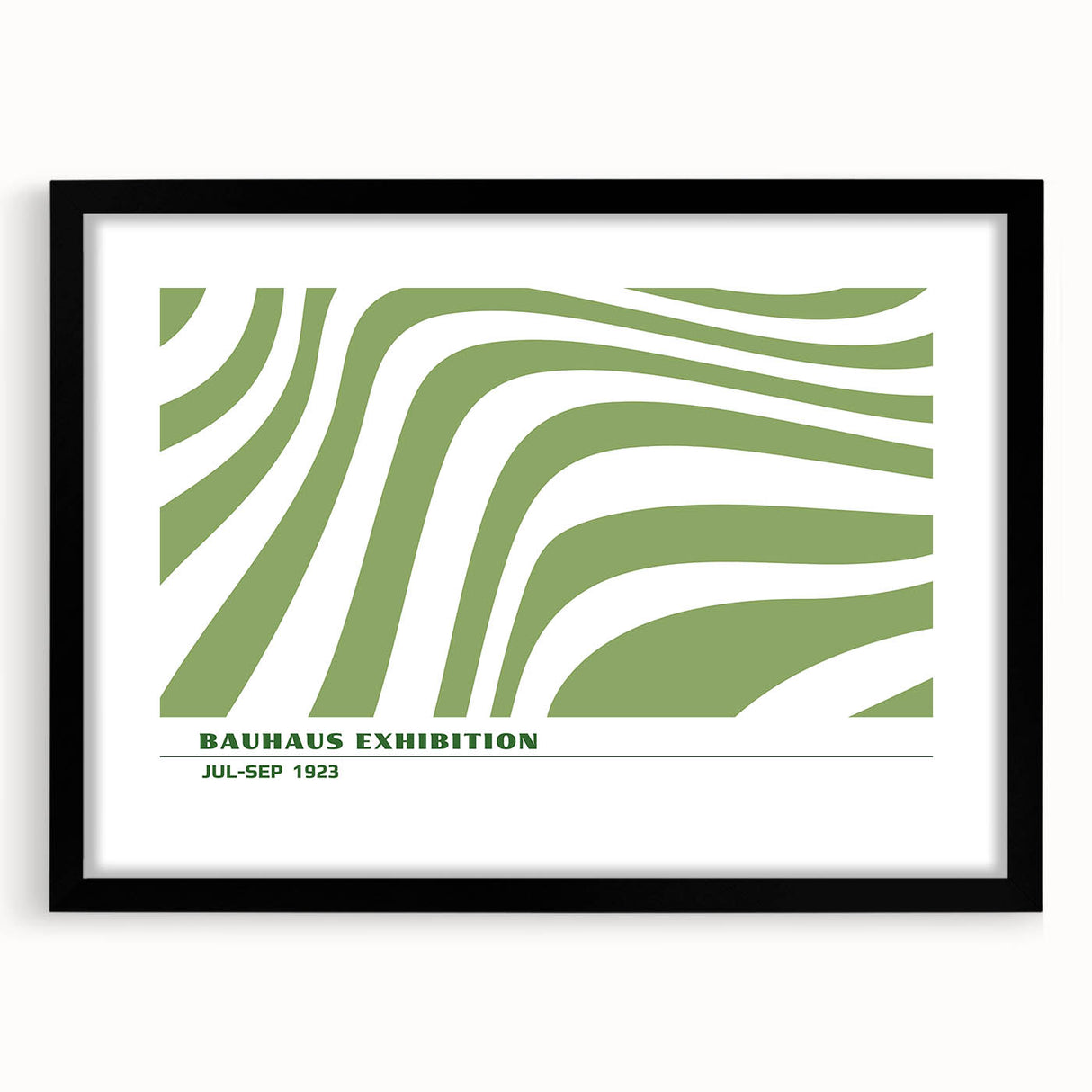 Bohemian Wall Art | Green & White Eclectic Boho Decor Canvas Print