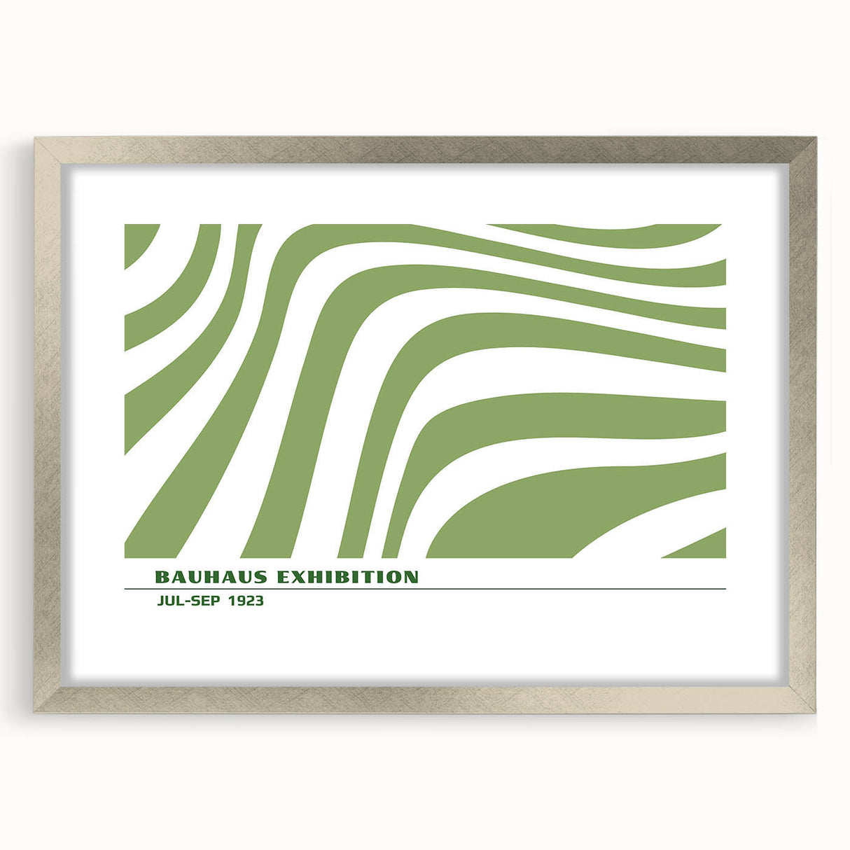 Bohemian Wall Art | Green & White Eclectic Boho Decor Canvas Print