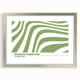 Bohemian Wall Art | Green & White Eclectic Boho Decor Canvas Print
