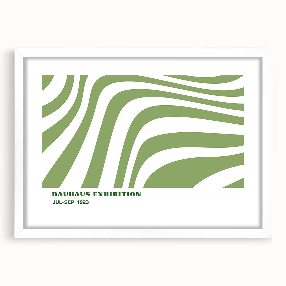 Bohemian Wall Art | Green & White Eclectic Boho Decor Canvas Print