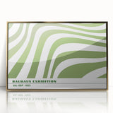Bohemian Wall Art | Green & White Eclectic Boho Decor Canvas Print