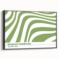 Bohemian Wall Art | Green & White Eclectic Boho Decor Canvas Print