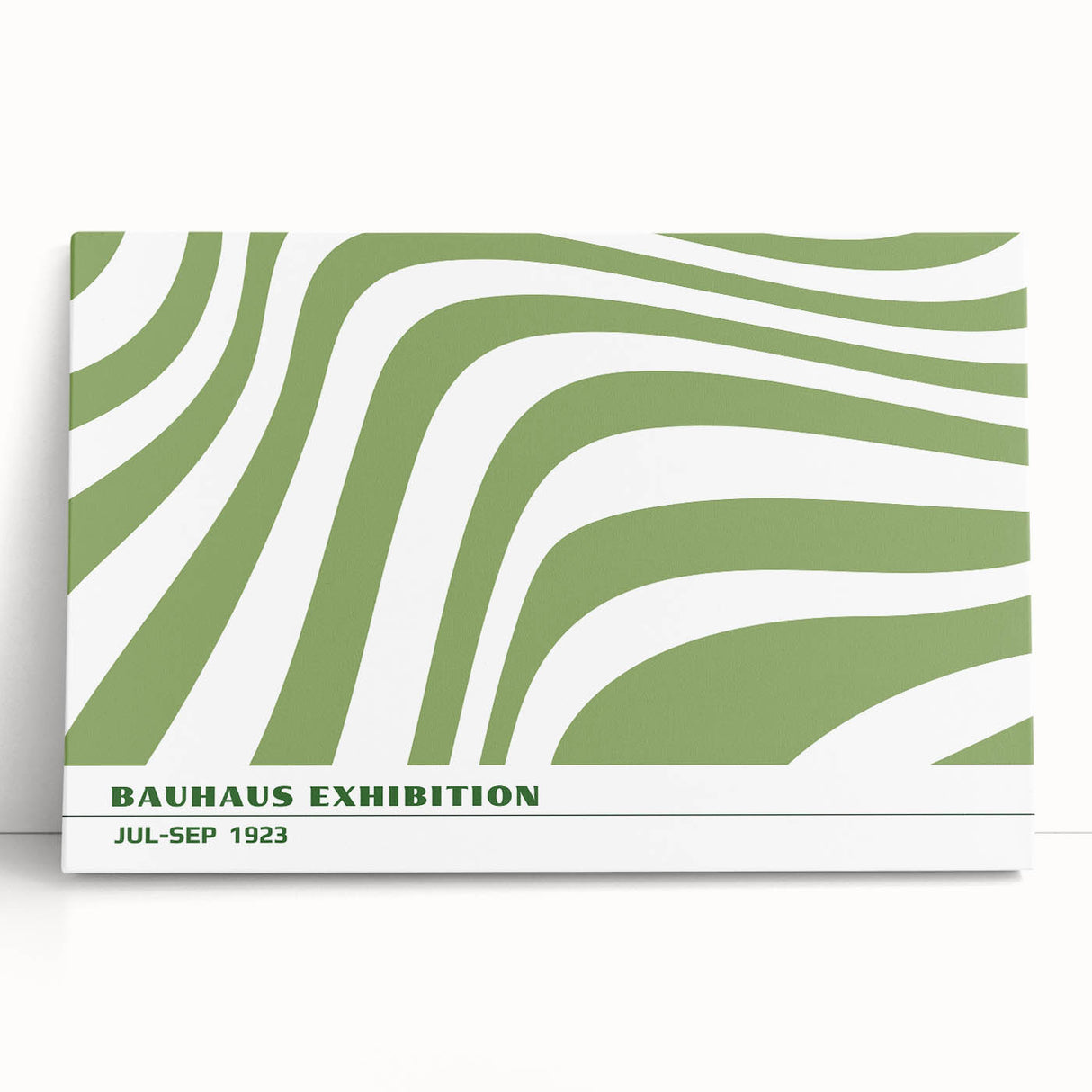 Bohemian Wall Art | Green & White Eclectic Boho Decor Canvas Print