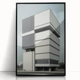 Modern Brutalist Wall Art | Minimalist Geometric Concrete Architecture